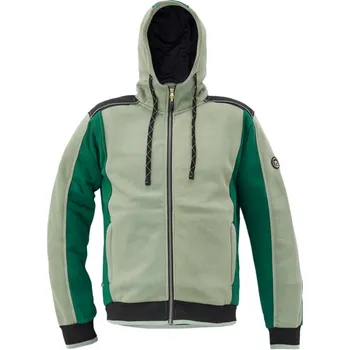 Pánská mikina Cerva Mikina DAYBORO s kapucí zelená 4XL
