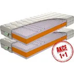 TEXPOL KERIN - matrace v akci 1+1 z PUR pěny 2 ks 90 x 200, snímatelný potah