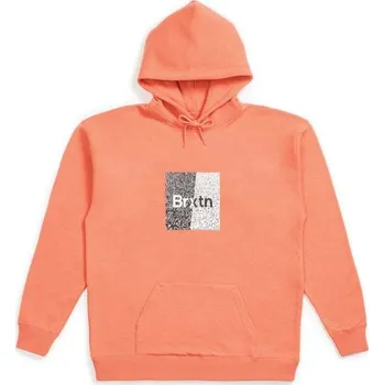 Pánská mikina BRIXTON mikina - Crowd Hooded Fleece Coral (CORAL) velikost: L