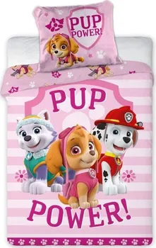 Ložní povlečení Faro Paw Patrol Pup Power 100 x 135, 40 x 60 cm zipový uzávěr