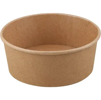 Jednorázové nádobí Miska papírová na salát 1000 ml pr. 150 mm KRAFT (50 ks)