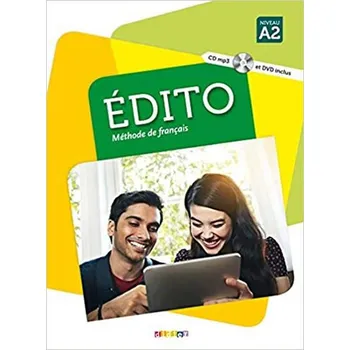 Francouzský jazyk Édito Niveau A2 - Élodie Heu, Jean-Jacques Mabilat (2015, brožovaná) + CDmp3 + DVD