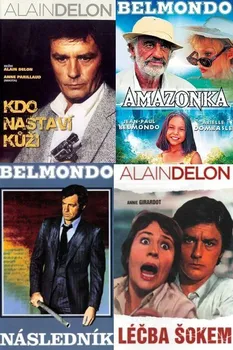 DVD film DVD Belmondo + Delon kolekce 4 disky