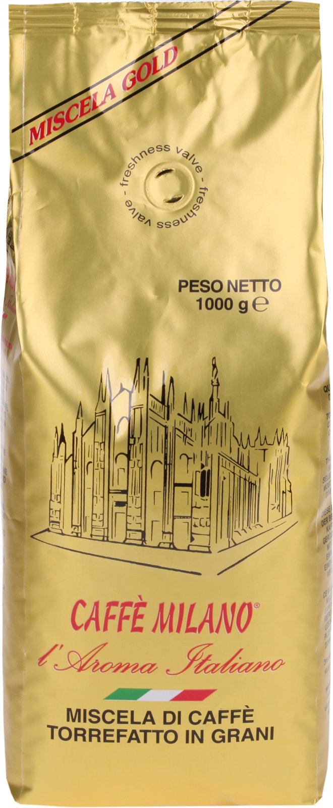 Caffé Milano Caffe Milano Gold 1 Kg zrnková káva