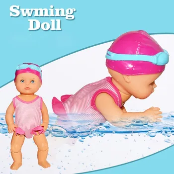 Panenka Čína Voděodolná panenka na plavání Swimming Doll