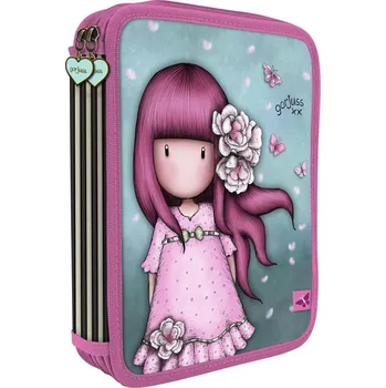 Penál Santoro London Dvoukomorový penál s vybavením Gorjuss Cherry Blossom  