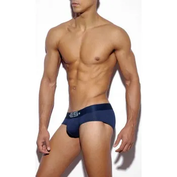Pánské erotické prádlo Slipy ES Collection UN115 Basic Modal Push Up Brief tmavě modré XL, pánské push-up slipy z modalu