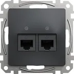 Schneider Electric SDD114452 Datová zásuvka 2xRJ45 kat. 5e UTP antr