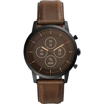 Fossil FTW7008 Hybrid Watch M Dark Brown Leather Chytré hodinky Fossil FTW7008 Hybrid Watch M Dark Brown Leather