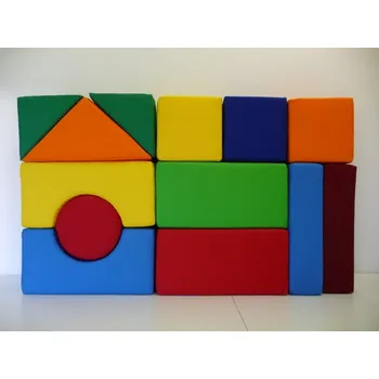 ostatní stavebnice Molitanová stavebnice 13 ks (20cm), bavlna