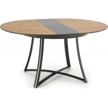 Jídelní stůl Halmar Moretti dub přírodní/šedá/černá