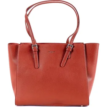 Kabelka Pětioddílová velká hnědá kabelka na rameno David Jones 5872, na A4