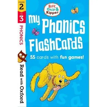 Cizojazyčná kniha Read with Oxford: Stages 2-3: Biff, Chip and Kipper: My Phonics Flashcards – Roderick Hunt,Annemarie Young,Laura Sharp (EN)