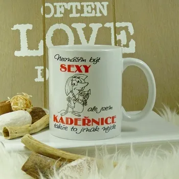 Hrnek sexy kadeřnice