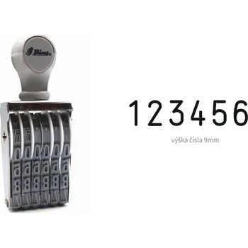 Razítko Číslovací razítko Shiny N-16 Office Line, 6 číslic s výškou 9 mm