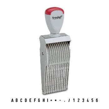 Razítko Trodat Alfabetické razítko Alfabet 3/20 s číslicemi, 20 pozic s výškou 3 mm