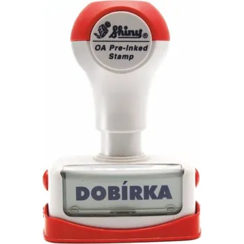 Razítko Hotové předbarvené razítko Shiny NCZ001 s textem DOBÍRKA