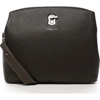 Kabelka Zajímavá dámská koženková crossbody Silverado zelenohnědá