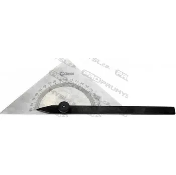 Úhloměr Úhloměr trojúhelníkový - kovový, , 185x150 mm
