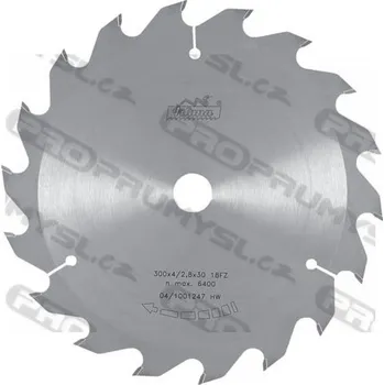 Pilový kotouč Pilový kotouč pro řezání dřeva s SK, 225380-50, 300x4x30 mm FZ-18 Z