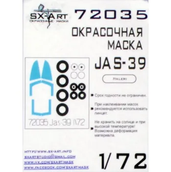 Plastikový model SX-ART 1/72 JAS-39 Gripen Painting Mask (ITALERI)