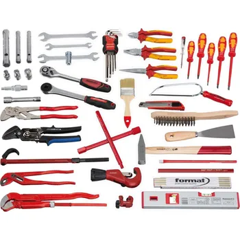 Sada nářadí FORMAT Souprava nářadí pro instalatéry 50 dílů