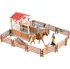 domeček pro figurky Rappa Sada ohrada pro koně se stájí