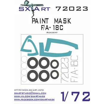 Plastikový model SX-ART 1/72 F/A-18C Painting Mask (ACA)
