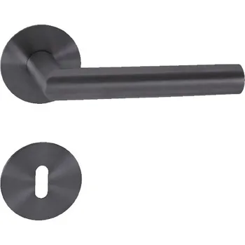 Dveřní kování klika MP - FAVORIT - R 3SM Provedení: klika/klika na rozetách (bez spodní rozety), Povrch: SB - PVD černá 8584138395730