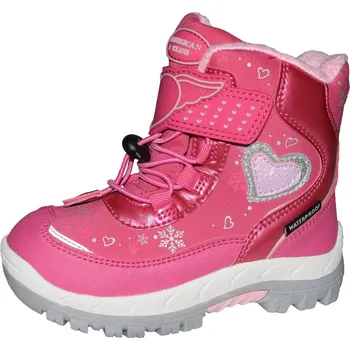 Dětská treková obuv AMERICAN CLUB dívčí sněhule HL 48/20 Barva: fuchsiová, Velikost: 26
