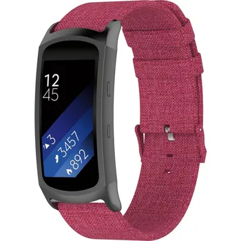 Řemínek TVC Canvas pro Samsung Gear Fit2 Pro (R365) / Fit2 (R360) / Fit (R350) Barva: Červená