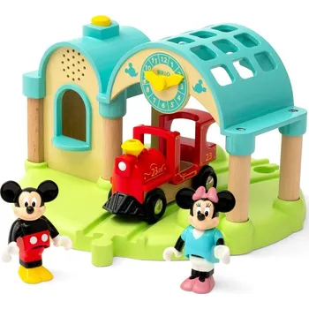 Vláček a vláčkodráha Brio World Nádraží Mickeyho 32270