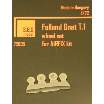 Plastikový model S.B.S model 1/72 Folland Gnat T.1 wheel set (AIRFIX)