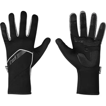 Cyklistické rukavice Rukavice Force Gale Softshell, jaro-podzim, černé -XL