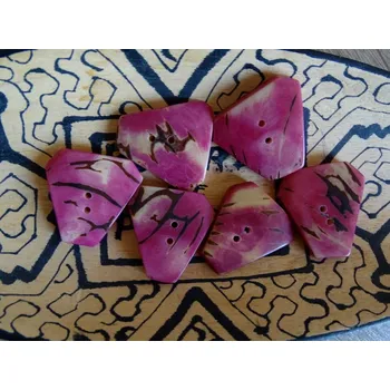 Knoflík Knoflík troj (světle růžový)