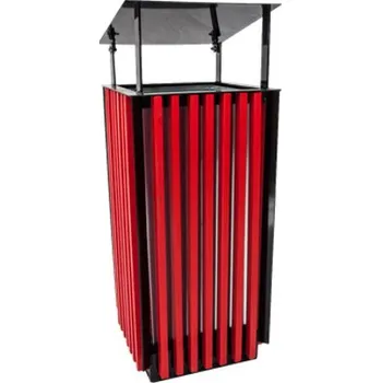 Venkovní odpadkový koš Venkovní odpadkový koš se stříškou BART