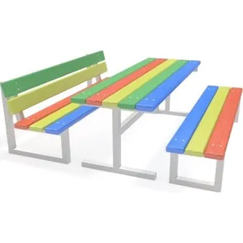 Zahradní lavice Dětská venkovní sestava PIRÁT 150 cm Patky (přišroubování)