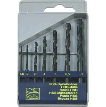 Vrták NÁSTROJE CZ Sada vrtáků 7-dílná (1,5;2;3;4;5;5,5;6mm) ČSN221121RNHSS Pasivované