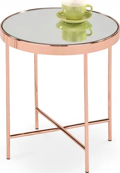 Konferenční stolek Halmar Mira (DKR020531) měď/zrcadlo