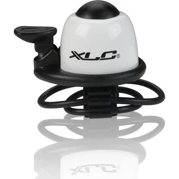 Zvonek na kolo XLC DD-M07 bílý (Cyklistický minizvonek XLC DD-M07 bílý)
