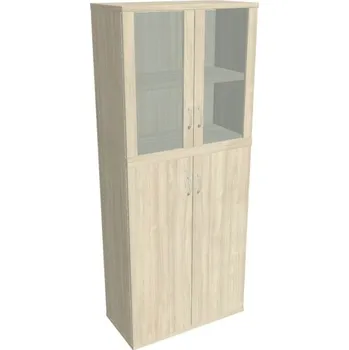 Kancelářský vozík HOBIS kancelářská policová skříň - SZ 5 80 08, zámek Huwill, akát + doprava zdarma