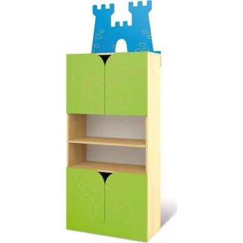 Dětská skříň Skříň policová s dvířky (pevnost, HRAD)