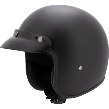 Helma na motorku MTR Retro helma na motorku Jet černá matná M