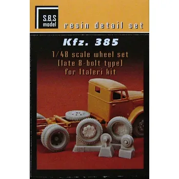 Plastikový model S.B.S model 1/48 Kfz. 385 - wheel set bolt type (ITAL)