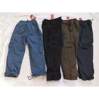 Chlapecké oteplené kalhoty 140 khaki (zateplené kalhoty)