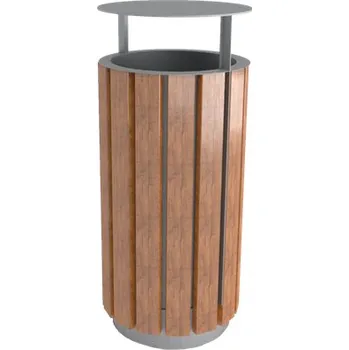 Venkovní odpadkový koš Venkovní odpadkový koš DONK se stříškou