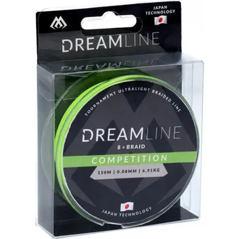 Pletená Šňůra Mikado Dreamline Competition Fluo Green 150m 0,23mm/23,61kg