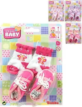 Doplněk pro panenku Simba Set ponožek a botiček pro New Born Baby 38-43