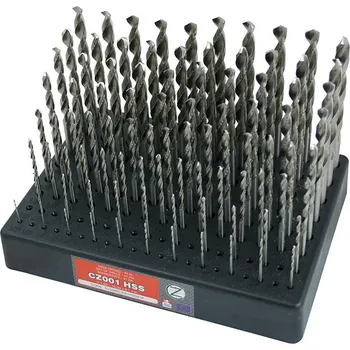 Vrták NÁSTROJE CZ Sada vrtáků 91-dílná, 1,00-10,00x0,1mm S338RCZ001HSS, stojánek plastový