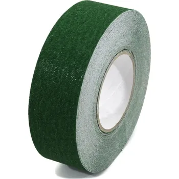Výstražná páska Zelená korundová protiskluzová páska FLOMA Standard - 18,3 x 5 cm tloušťka 0,7 mm